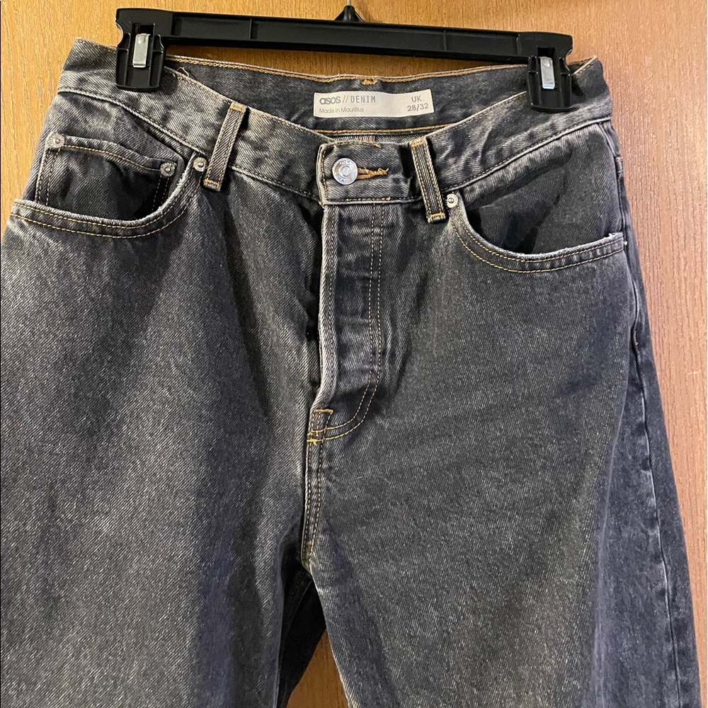 Asos design black high waisted jeans